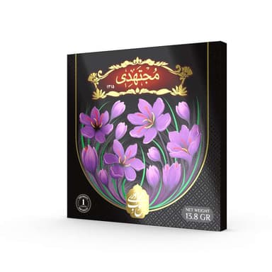 خرید زعفران سرگل 3 مثقالی کادویی مجتهدی 2