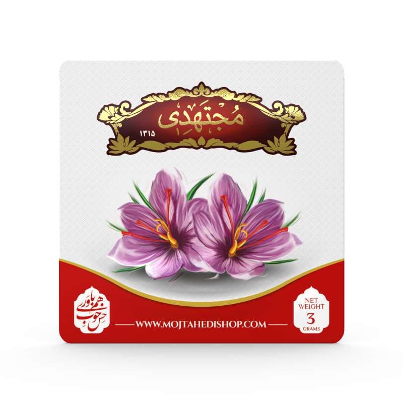 خرید زعفران 3 گرمی پاکتی مجتهدی