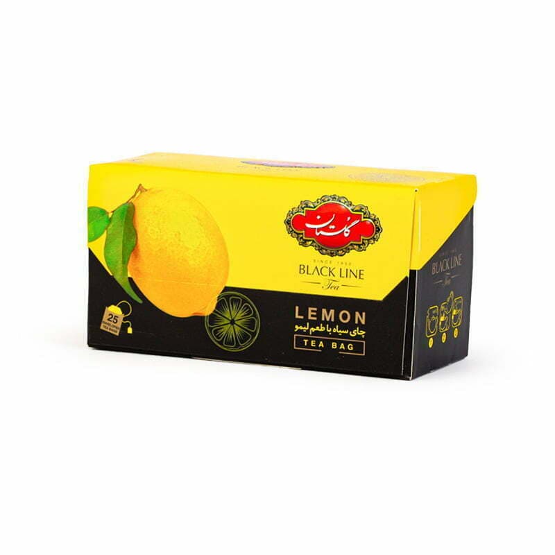 چای کیسه ای با طعم لیمو 25 عددی گلستان 2