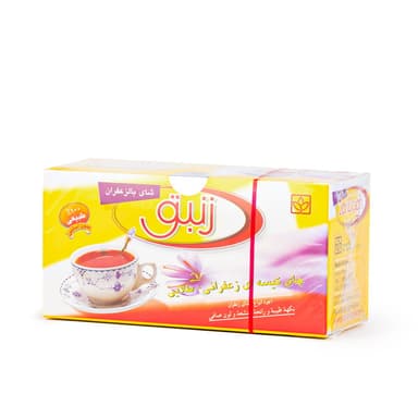 چای زعفرانی کیسه ای 20 عددی زنبق 1