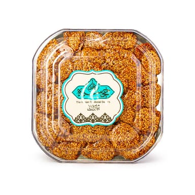 ظرف کریستال سوهان عسلی کنجدی خجسته