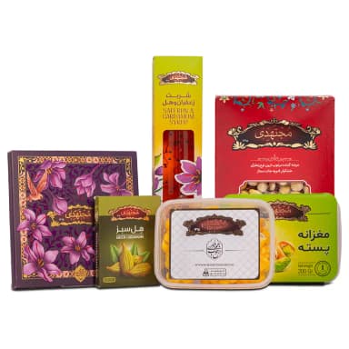 خرید پک آجیل زعفران خاتم مجتهدی محصولات