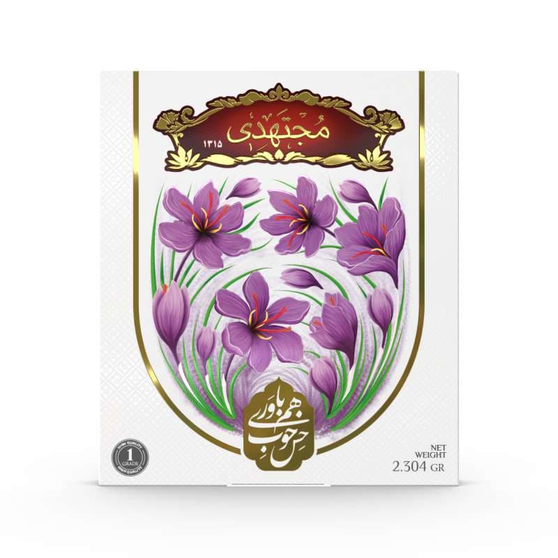 خرید زعفران نیم مثقال کادویی مجتهدی