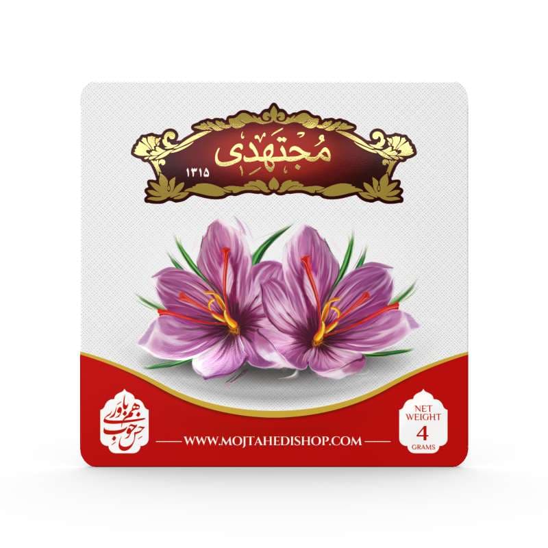 خرید زعفران 4 گرمی پاکتی مجتهدی