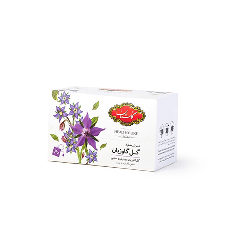 دمنوش کیسه ای گل گاو زبان 20 عددی گلستان