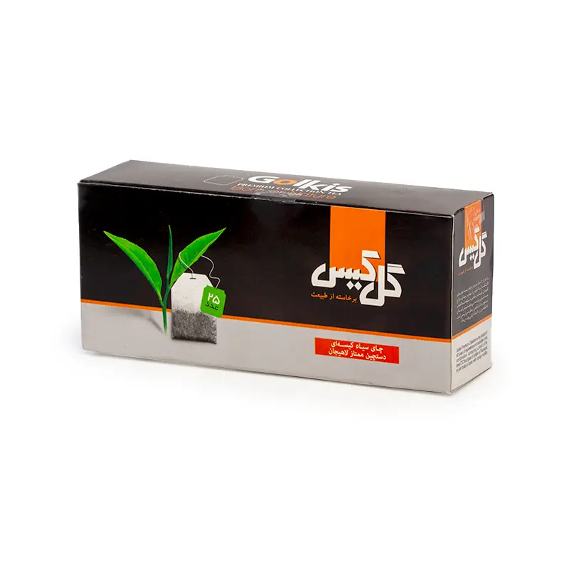 چای سیاه کیسه ای لاهیجان ممتاز 25 عددی گل کیس