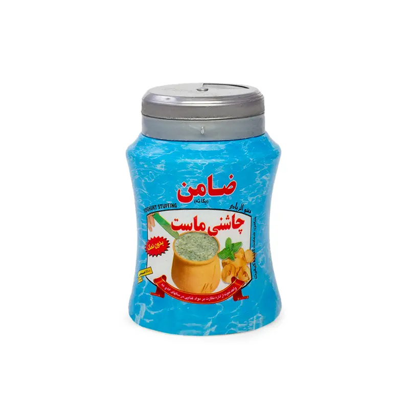 چاشنی ماست ضامن در قوطی 100 گرمی با درب نمک پاشی